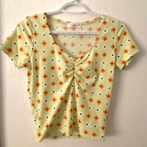 Floral light green with flowers top